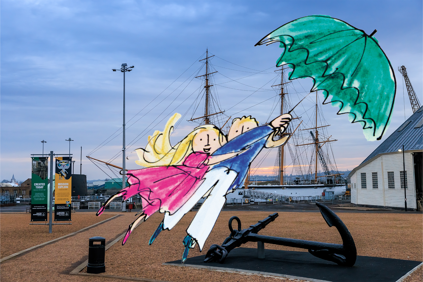 JN Umbrella On Museum Square Edit