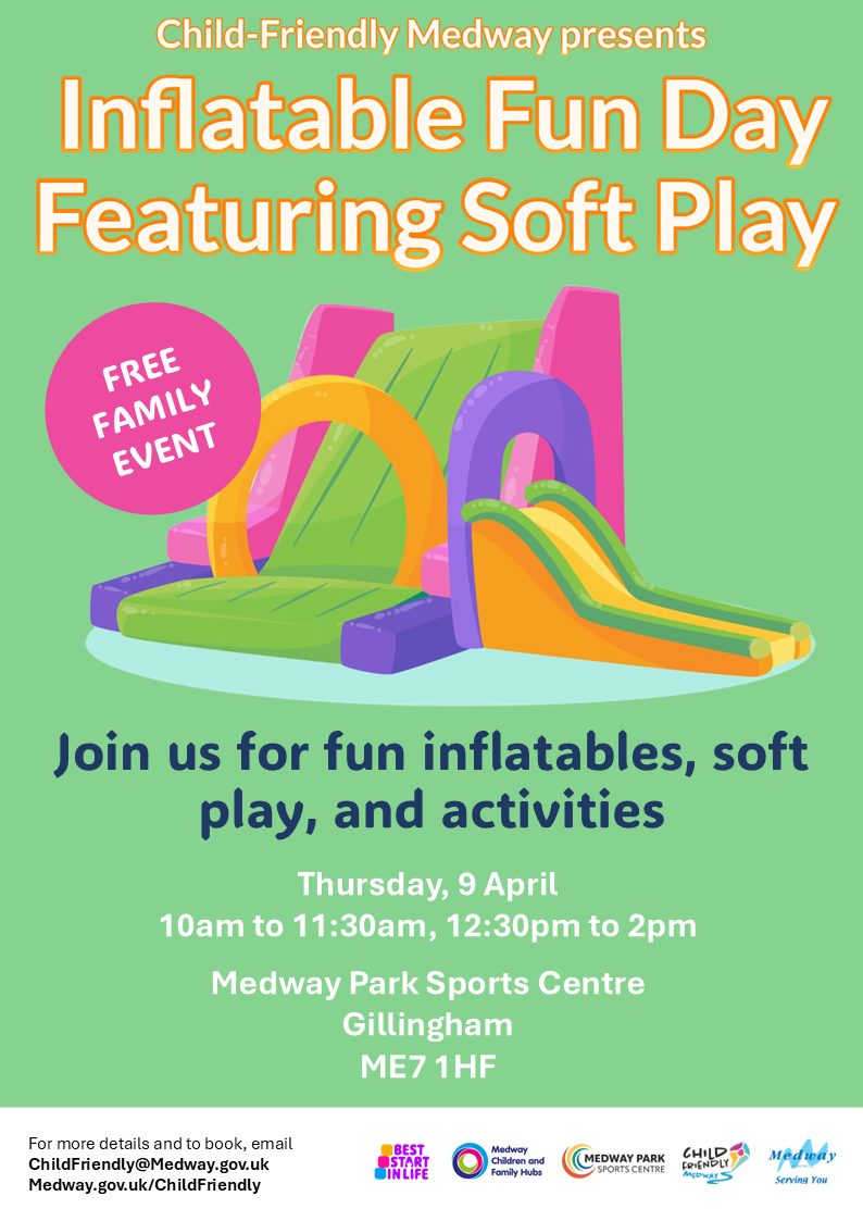 Inflatable Fun Day Easter Poster