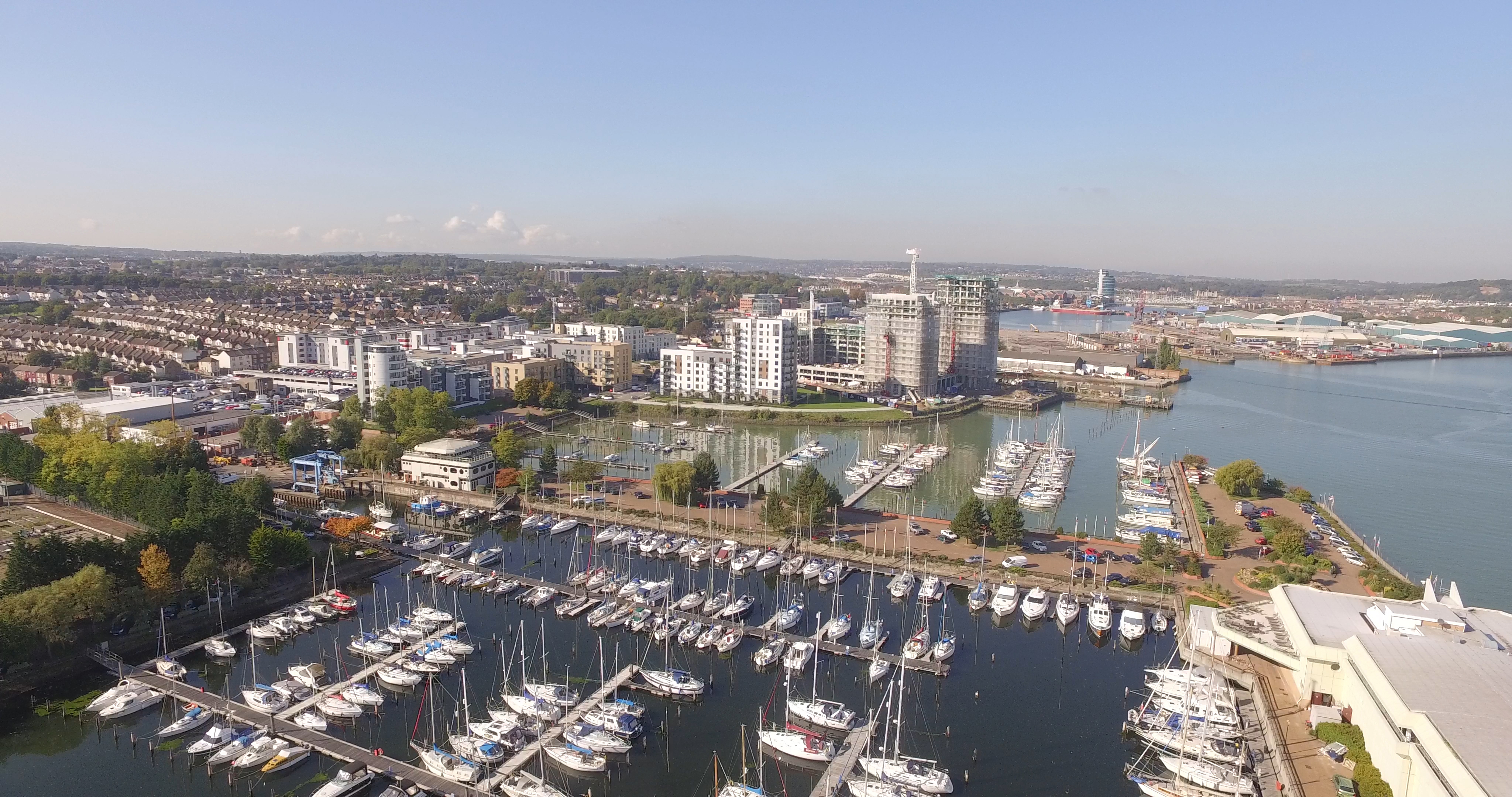 Aerial Gillingham Marina