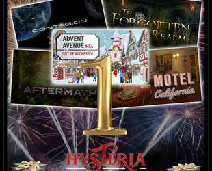 Graphic of Hysteria Escape Room games