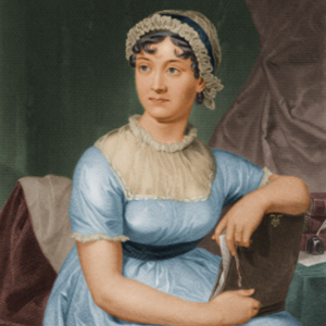 Jane Austen Blue Painting2