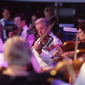 Rochester Castle Concerts close up of string player