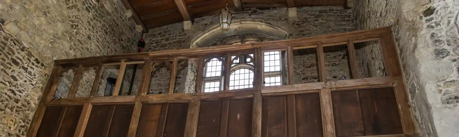 Gallery inside the medieval chapel.JPG